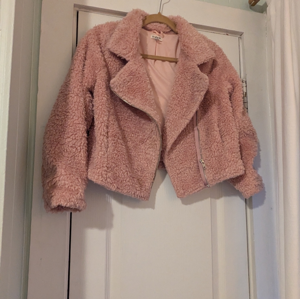 Kidpik Fuzzy Blush Jacket